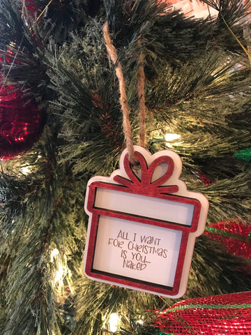 All I Want is You Naked Ornament