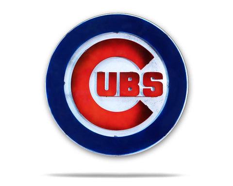 Cubs 3D Vintage Metal Art