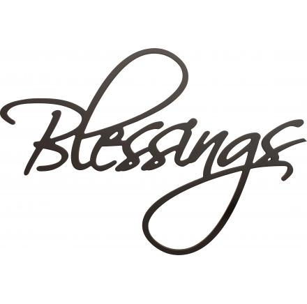 Blessings Wooden Wall Word
