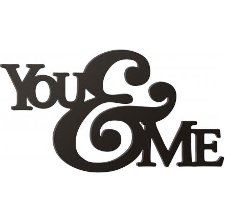 You & Me Wooden Wall Word