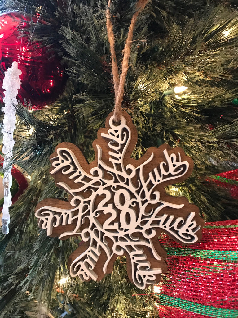 Fuck 2020 Ornament with Backing