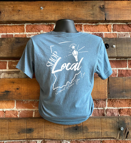 Heather Slate Shop Local Indiana Shirt