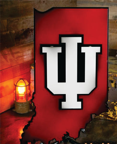 IU State 3D Vintage Metal Art