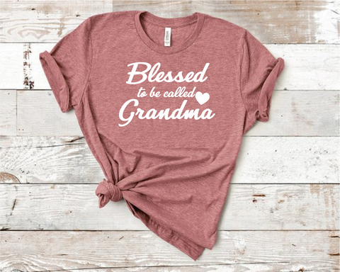 Blessed to be called Grandma Heather Mauve Bella Unisex T-Shirt