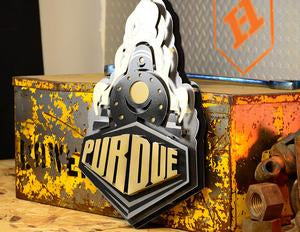 Boilermaker Train 3D Vintage Metal Art