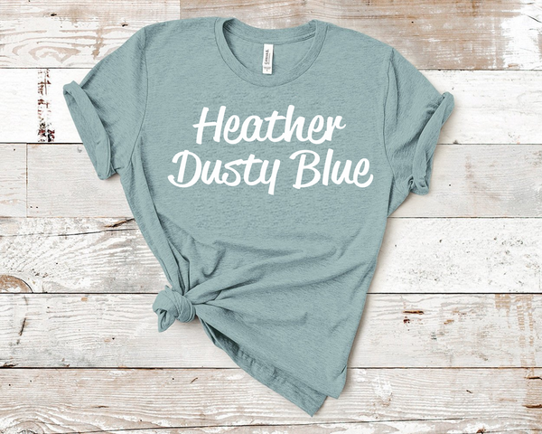 Heather Dusty Blue Bella Unisex T-Shirt