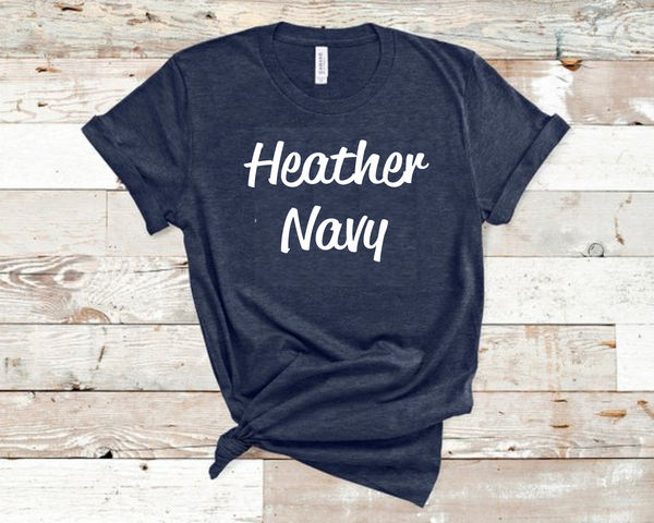 Heather Navy Bella Unisex T-Shirt