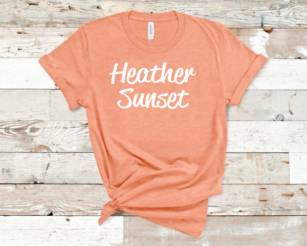Heather Sunset Bella Unisex T-Shirt