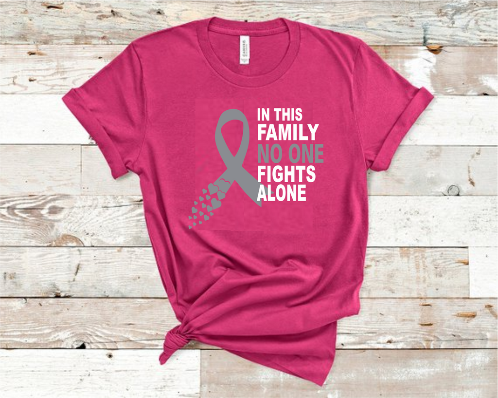 No one 2025 fights alone sweatshirt